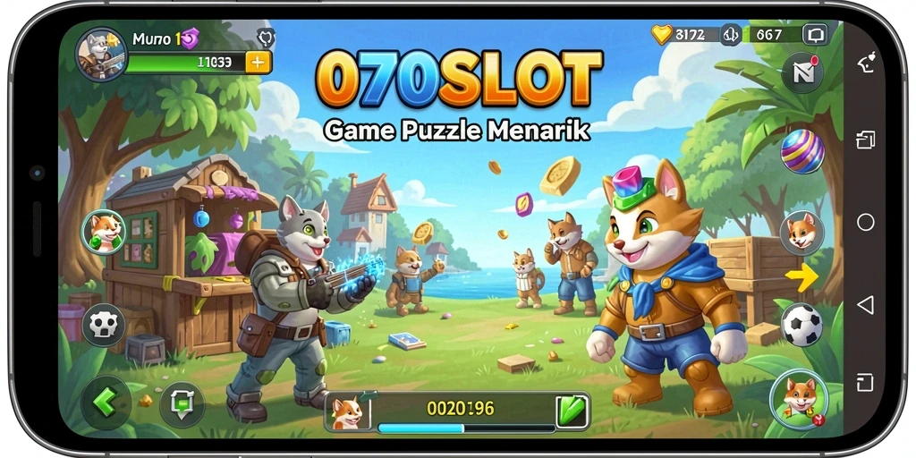 Gameplay mengasyikkan di 070SLOT dengan tantangan puzzle.