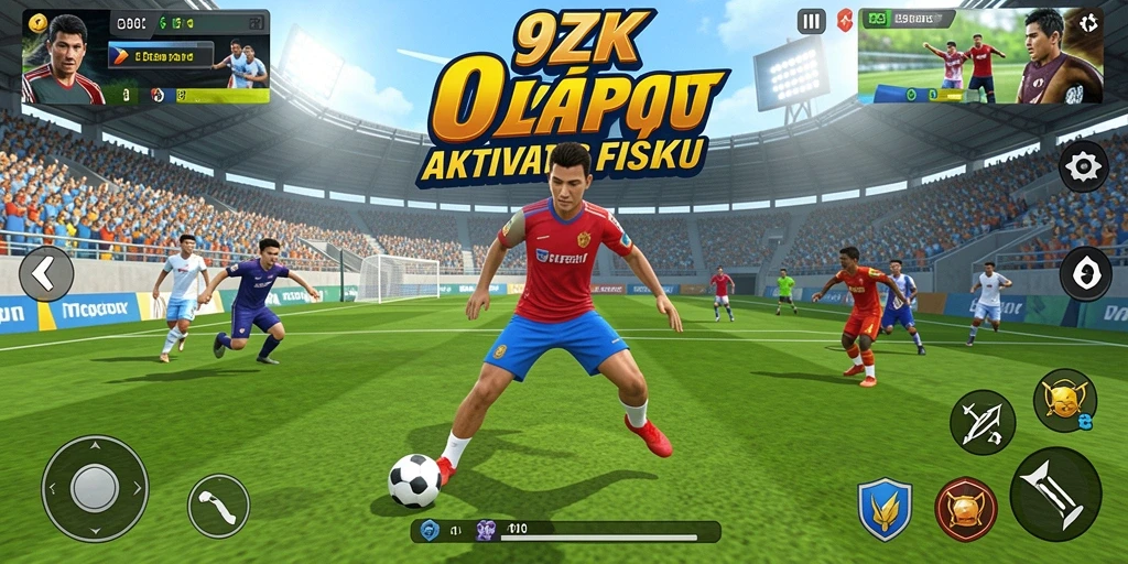 Gameplay 9ZK yang seru dengan aksi olahraga penuh energi.