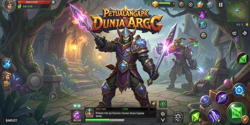 Screenshot menampilkan aksi pertempuran yang intens di BARU01.