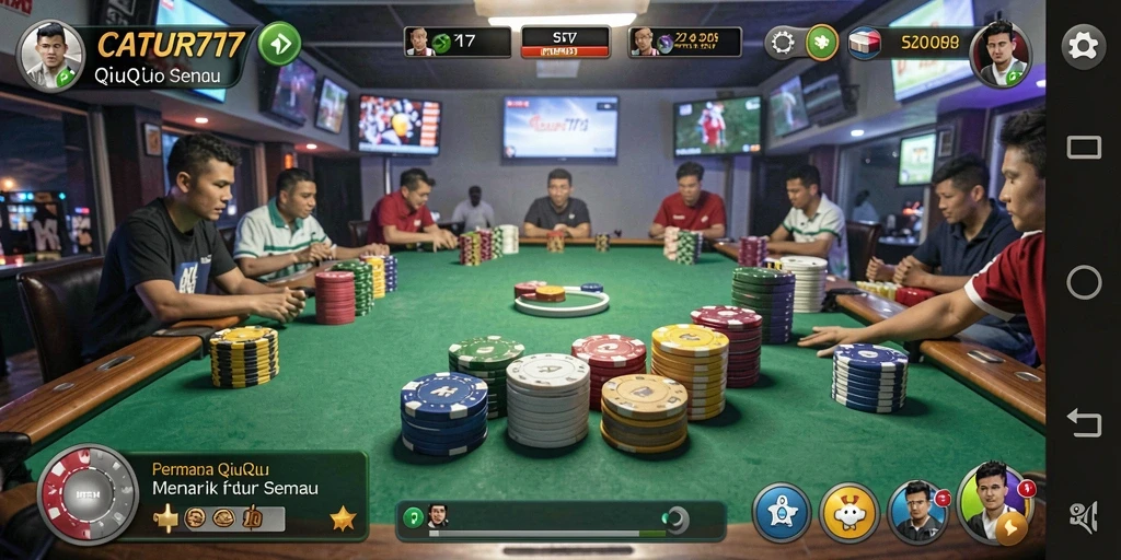 Tampilan gameplay menarik dalam CATUR777 dengan interaksi pengguna.