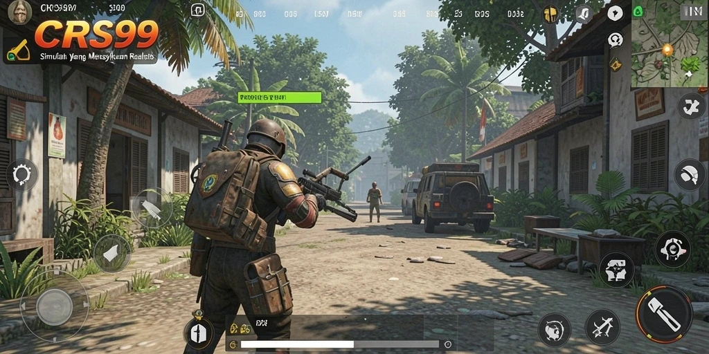 Tampilan gameplay menarik dan interaktif dari CRS99.
