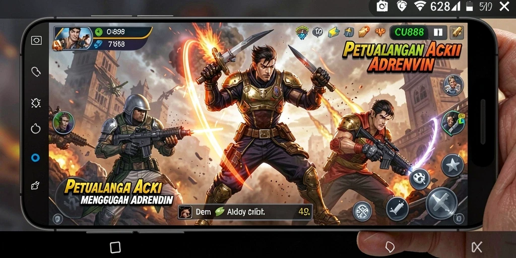 Tampilan gameplay seru di CU888 dengan aksi mendebarkan.