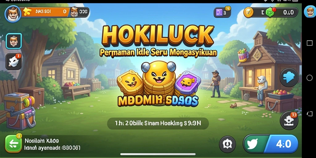 Gameplay HOKILUCK yang santai dan menarik.