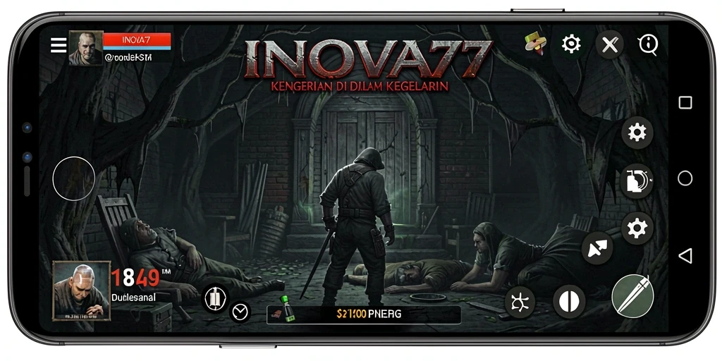 Tampilan menegangkan dari gameplay INOVA77.