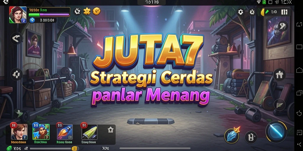 Tampilan gameplay menegangkan di JUTA7 dengan strategi intens.