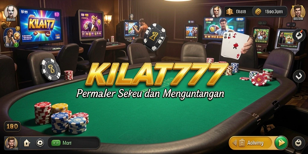 Screenshoot KILAT777 menunjukkan keseruan permainan Poker yang mendebarkan.