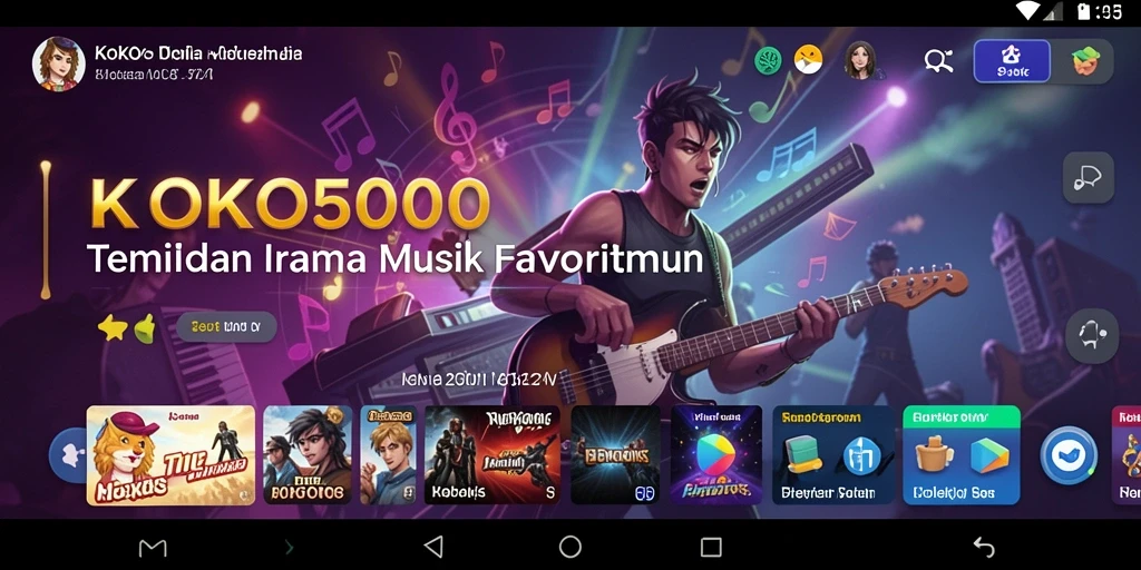 Tampilan gameplay KOKO5000 yang menarik dan penuh warna.