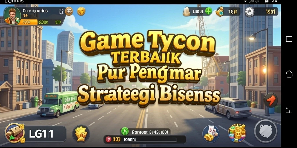Tampilan gameplay menarik dari LG111 yang menunjukkan manajemen bisnis.