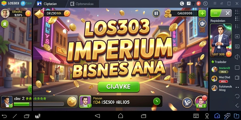 Screenshot menunjukkan gameplay menarik dari LOS303 dalam dunia Tycoon.