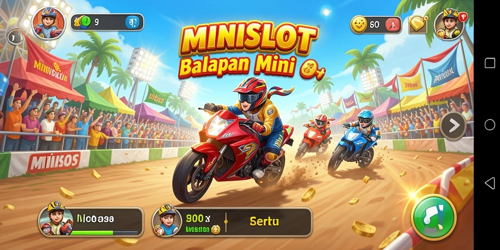 Gameplay Racing seru dengan balapan cepat dan mobil beragam.
