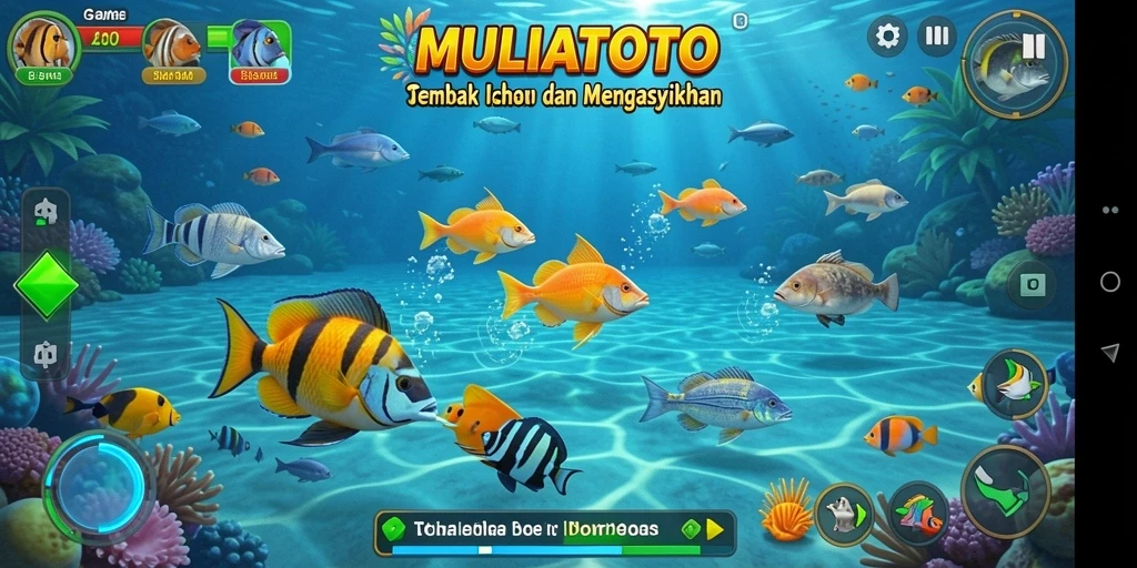 Screenshot gameplay Tembak Ikan di MULIATOTO yang seru.