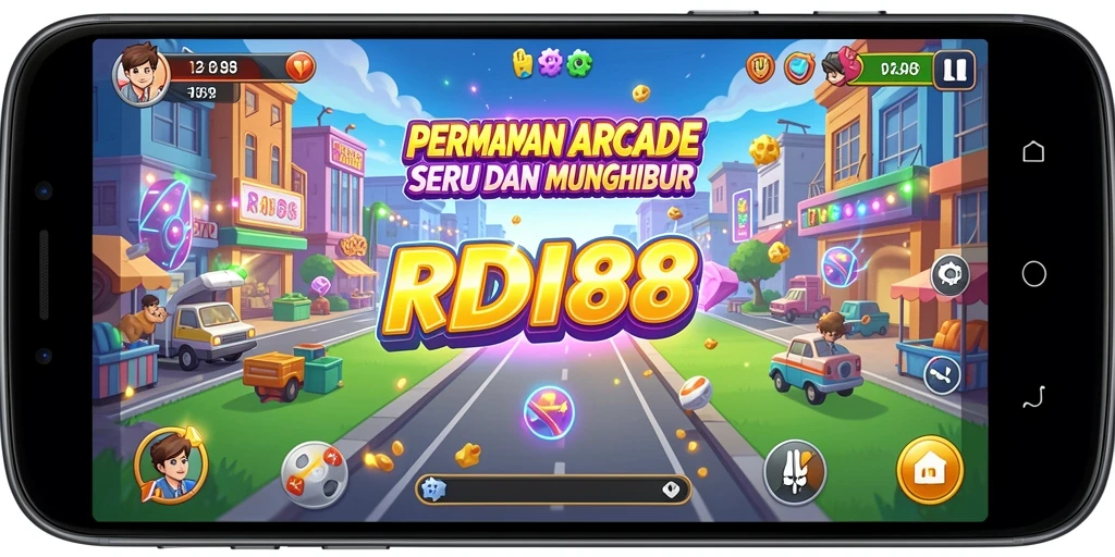 Tampilan aksi seru dalam RDI88 saat pemain melawan rintangan.