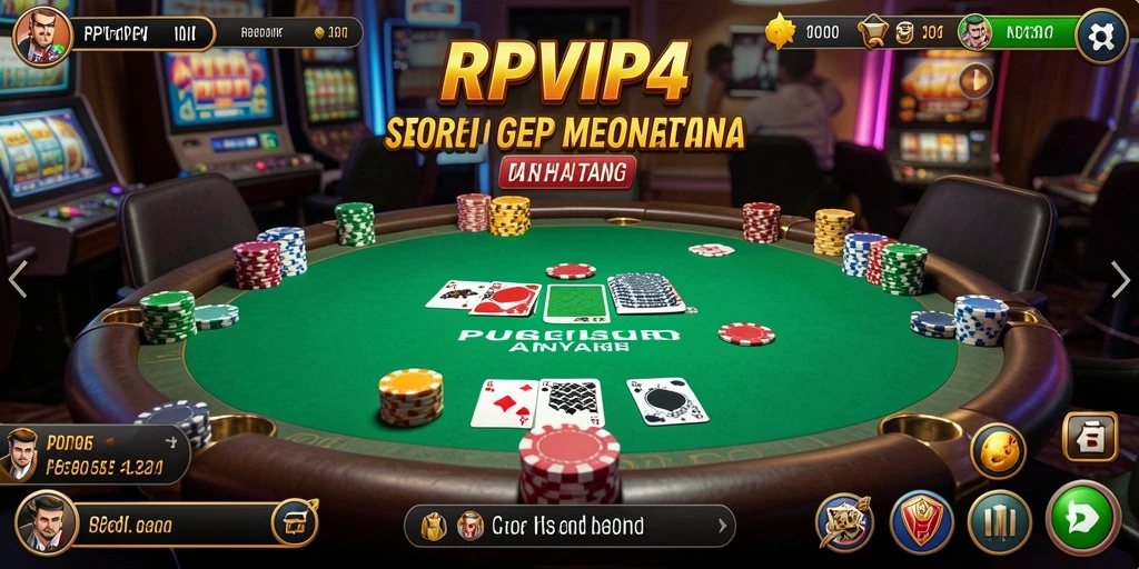 Tampilan gameplay menegangkan di RPVIP4 dengan pemain berkompetisi.