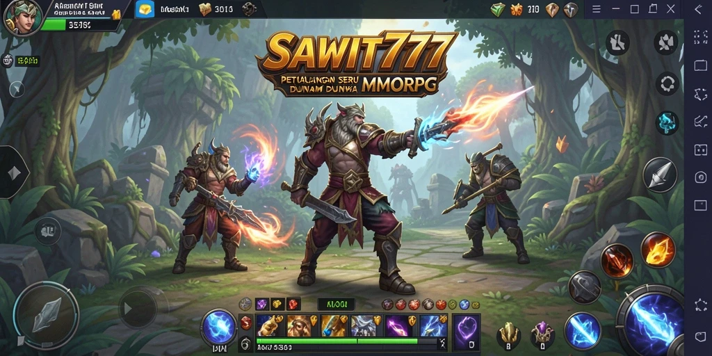 Tampilan gameplay menarik dalam <strong>SAWIT777</strong> menampilkan petualangan seru dan pertarungan mendebarkan.