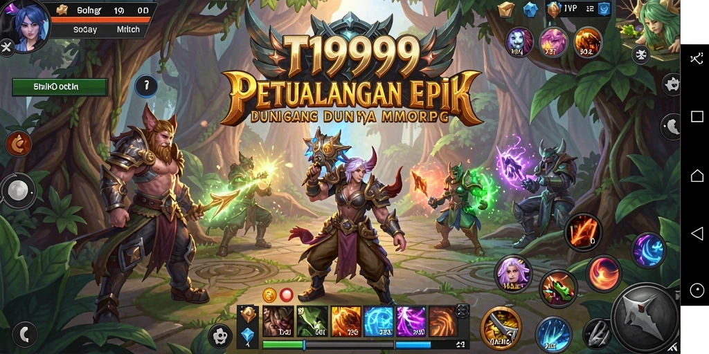 Tangkapan layar menampilkan gameplay seru dari T9999 yang memukau.