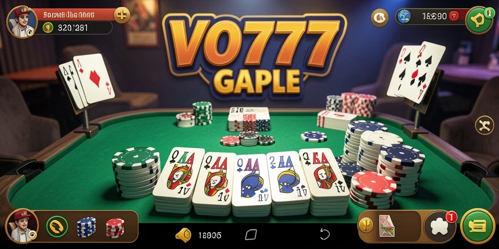 Screenshot menunjukkan gameplay seru dari permainan Gaple.